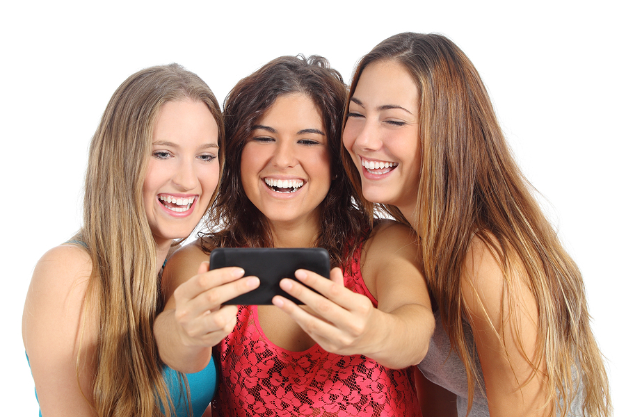 Three Teenager Girls 